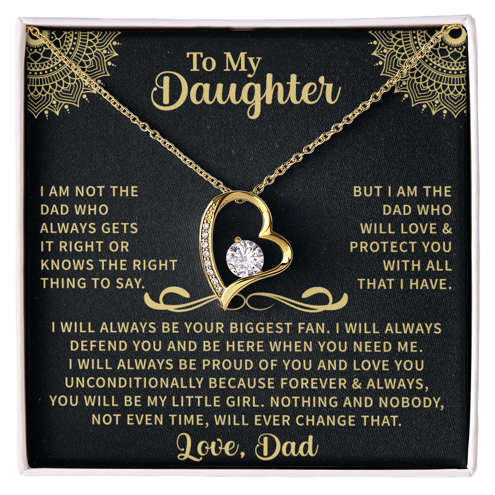To my Daughter Forever Love Necklace - Beauty Belliss